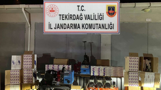 Tekirdağ’da kaçak sigara operasyonu